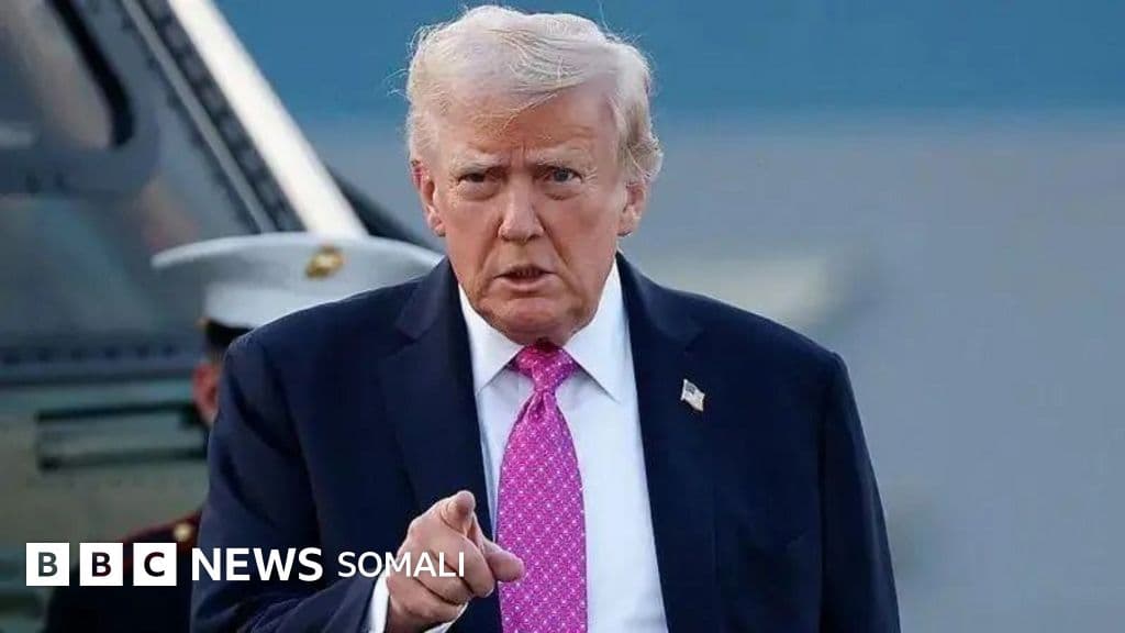 Trump oo ku dhawaaqay tallaabada la qaadayo haddii Iran isku daydo in ay disho isaga