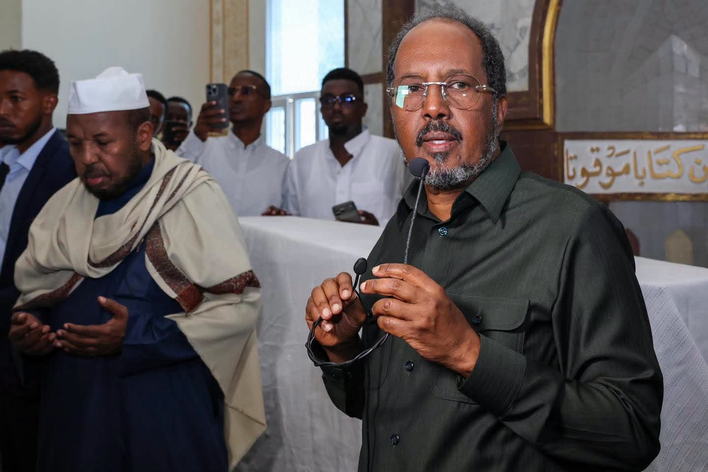 Madaxweyne Xasan Sheekh oo Ka Hadlay Kaalintii Bulshada uu Ku Lahaa Imaam Maxamed Yuusuf oo lagu Aasay Muqdisho